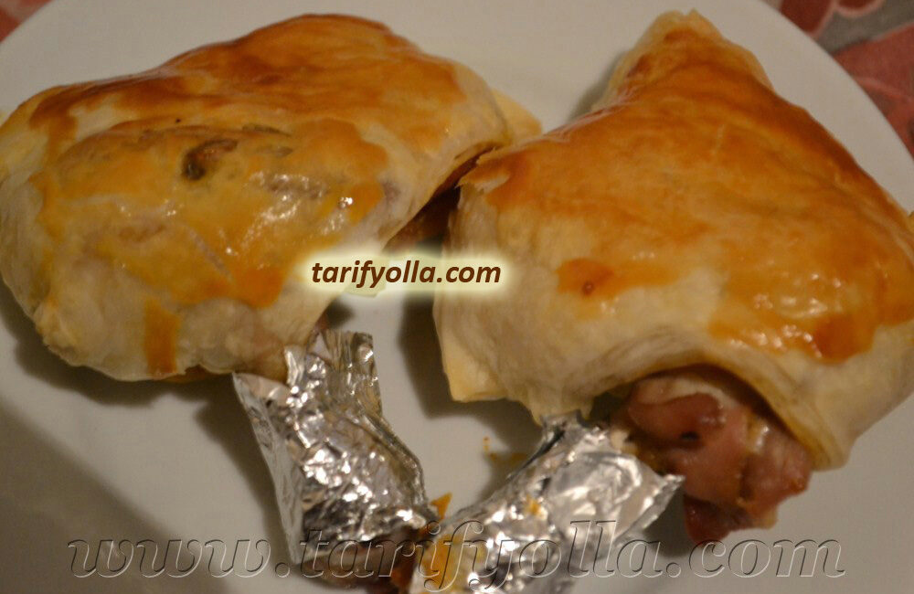 MİLFÖYLÜ TAVUK Milföylü Tavuk çok pratik ve lezzetli bir yemek…Pratik yemek