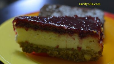 Sevde Yıldız’dan nefis bir tarif … VİŞNELİ CHEESE KEK TARİFİ